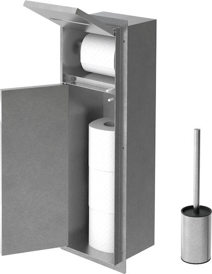 LuxeBath Badezimmer-Accessoire-Set Metall Silber