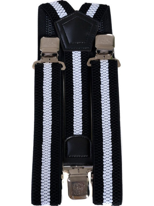 Roza Rz-0012-1 Männliche Elastische Verstellbare Hosenträger Schwarz-Weiß Roza Rz-0012-1 Männliche Elastische Verstellbare Hosenträger Schwarz-Weiß