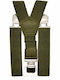 Roza Rz-0012-1 Men's Elastic Adjustable Khaki Suspenders