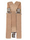 Roza Rz-0012-1 Men's Elastic Adjustable Suspenders Beige