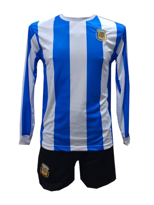 Kids Football Set Maradona Argentina National Team Light Blue White 1782-26