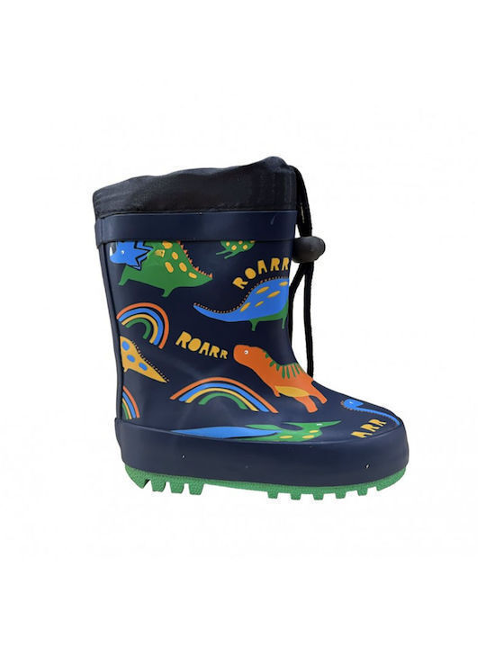 Alegria Kids Wellies Navy Blue