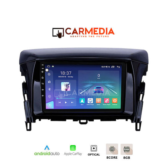 Carmedia Автомобилна Аудио Система (Блутут/USB/WiFi/GPS/Apple-Carplay/Android-Auto) с Тъчскрийн 12.3"