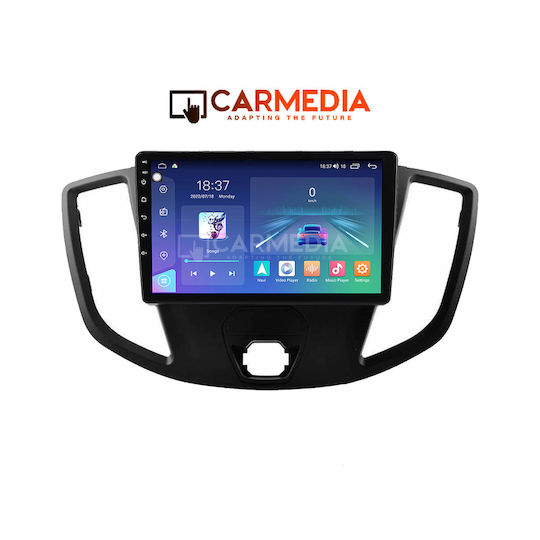 Carmedia Ηχοσύστημα Αυτοκινήτου για Ford Transit 2014-2020 (Bluetooth/USB/WiFi/GPS/Apple-Carplay/Android-Auto) με Οθόνη Αφής 12.3"
