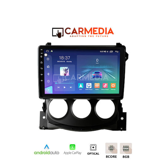 Carmedia Ηχοσύστημα Αυτοκινήτου για Nissan 370Z 2009-2012 (Bluetooth/USB/WiFi/GPS/Apple-Carplay/Android-Auto) με Οθόνη Αφής 12.3"