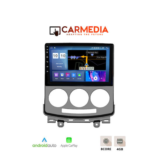 Carmedia Ηχοσύστημα Αυτοκινήτου για Mazda 5 2004-2010 (Bluetooth/USB/WiFi/GPS/Apple-Carplay/Android-Auto) με Οθόνη Αφής 12.3"