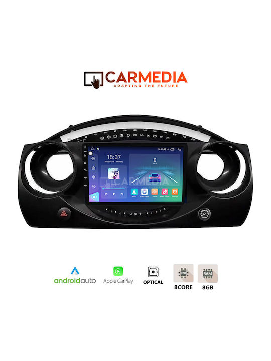 Carmedia Ηχοσύστημα Αυτοκινήτου για Mini Cooper 2000-2006 (Bluetooth/USB/WiFi/GPS/Apple-Carplay/Android-Auto) με Οθόνη Αφής 12.3"