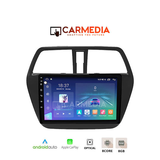 Carmedia Car Audio System for Suzuki SX4 S-Cross 2014 (Bluetooth/USB/WiFi/GPS/Apple-Carplay/Android-Auto) with Touch Screen 12.3"