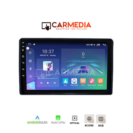 Carmedia Car Audio System for Peugeot Partner Citroen Berlingo 2008-2018 (Bluetooth/USB/WiFi/GPS/Apple-Carplay/Android-Auto) with Touch Screen 12.3"