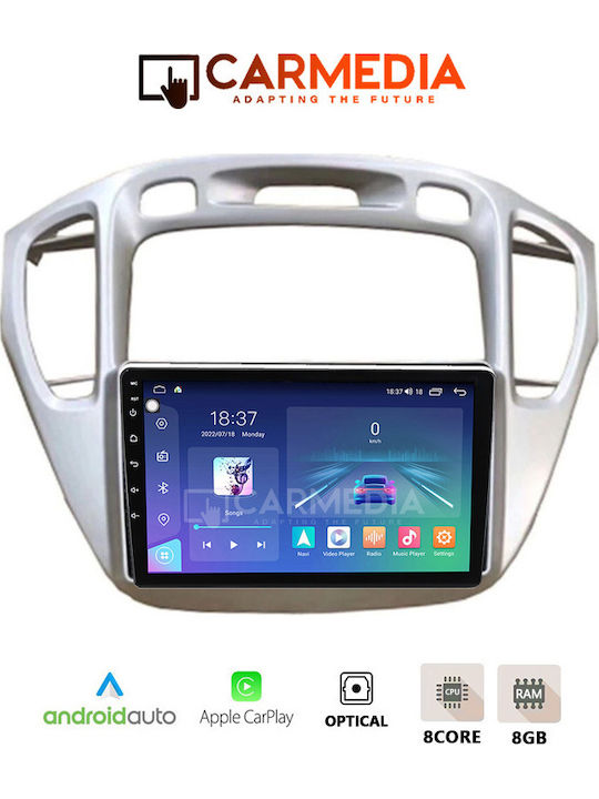 Carmedia Автомобилна Аудио Система (Блутут/USB/WiFi/GPS/Apple-Carplay/Android-Auto) с Тъчскрийн 12.3"