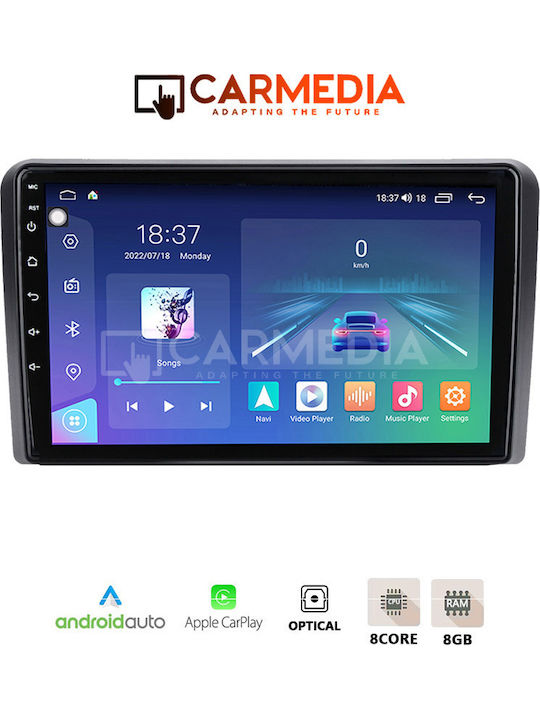 Carmedia Car Audio System for Hyundai H-1 2007 (Bluetooth/USB/WiFi/GPS/Apple-Carplay/Android-Auto) with Touch Screen 12.3"