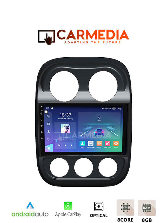 Carmedia Car Audio System for Jeep Compass / Patriot 2012 (Bluetooth/USB/WiFi/GPS/Apple-Carplay/Android-Auto) with Touch Screen 12.3"