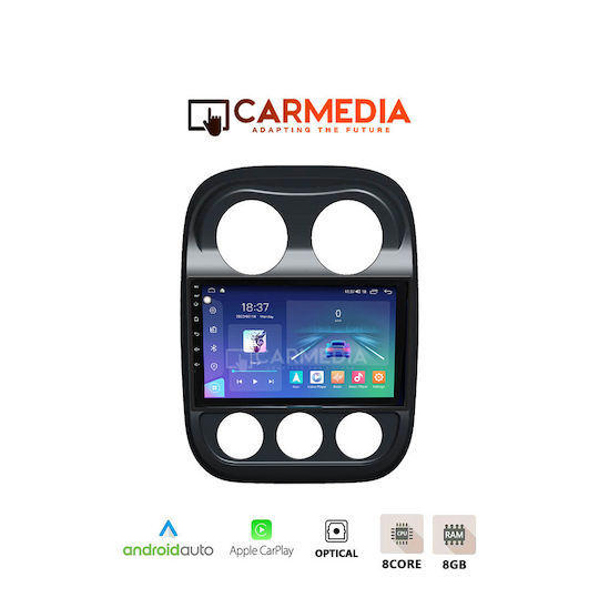 Carmedia Car Audio System for Jeep Compass / Patriot 2012 (Bluetooth/USB/WiFi/GPS/Apple-Carplay/Android-Auto) with Touch Screen 12.3"