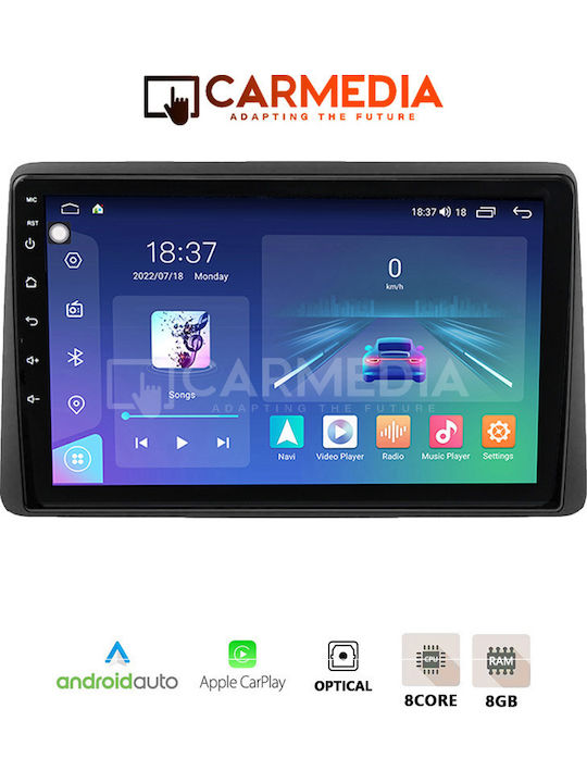 Carmedia Auto-Audiosystem für Nissan Juke 2021 (Bluetooth/USB/WiFi/GPS/Apple-Carplay/Android-Auto) mit Touchscreen 12.3"