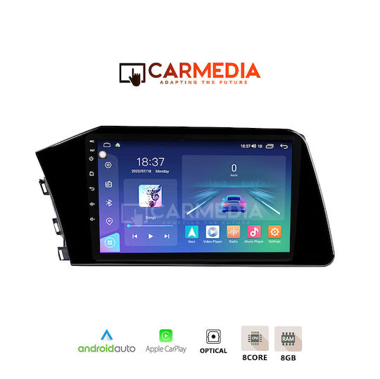 Carmedia Car Audio System for Hyundai Elantra 2020 (Bluetooth/USB/WiFi/GPS/Apple-Carplay/Android-Auto) with Touch Screen 12.3"
