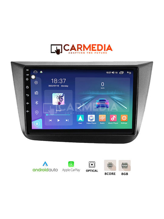 Carmedia Car Audio System for Seat Altea 2004-2015 (Bluetooth/USB/WiFi/GPS/Apple-Carplay/Android-Auto) with Touch Screen 12.3"