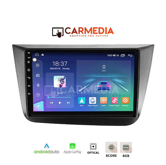 Carmedia Car Audio System for Seat Altea 2004-2015 (Bluetooth/USB/WiFi/GPS/Apple-Carplay/Android-Auto) with Touch Screen 12.3"