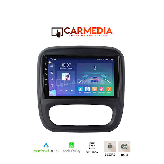 Carmedia Car Audio System for Opel Vivaro Fiat Talento Renault Trafic Nissan NV300 2014 (Bluetooth/USB/WiFi/GPS/Apple-Carplay/Android-Auto) with Touch Screen 12.3"