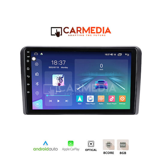 Carmedia Car Audio System for Fiat Panda 2003-2012 (Bluetooth/USB/WiFi/GPS/Apple-Carplay/Android-Auto) with Touch Screen 12.3"