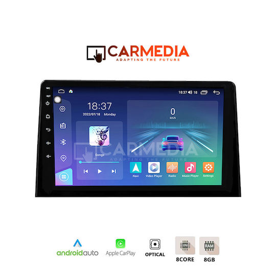 Carmedia Car Audio System for Peugeot Partner Opel Combo Toyota Proace Citroen Berlingo 2018 (Bluetooth/USB/WiFi/GPS/Apple-Carplay/Android-Auto) with Touch Screen 12.3"