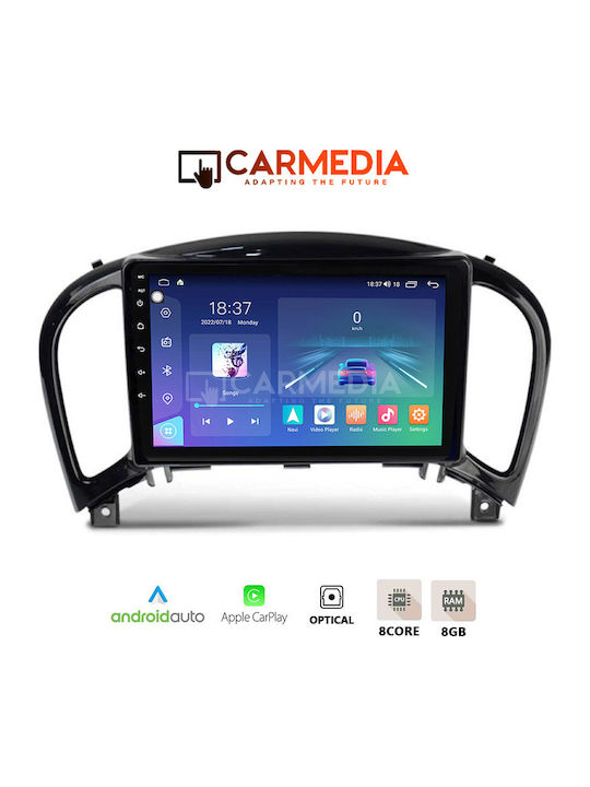 Carmedia Auto-Audiosystem für Nissan Juke 2009-2020 (Bluetooth/USB/WiFi/GPS/Apple-Carplay/Android-Auto) mit Touchscreen 12.3"