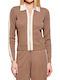 Women's Knitted Cardigan Brown