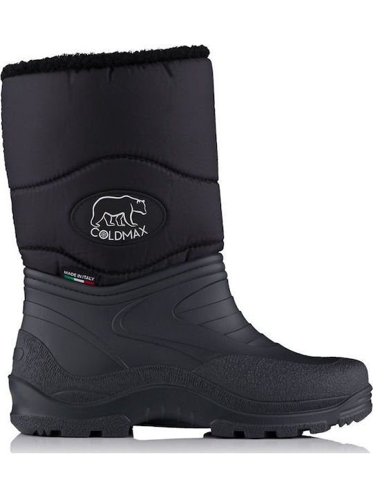 Apre Ski Къси Дамски галоши с козина Черен