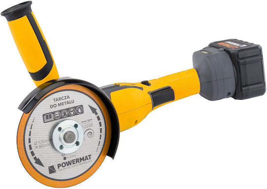 Powermat PM-SZK-4AHM 125mm Battery Angle Grinder Brushless 21V Solo