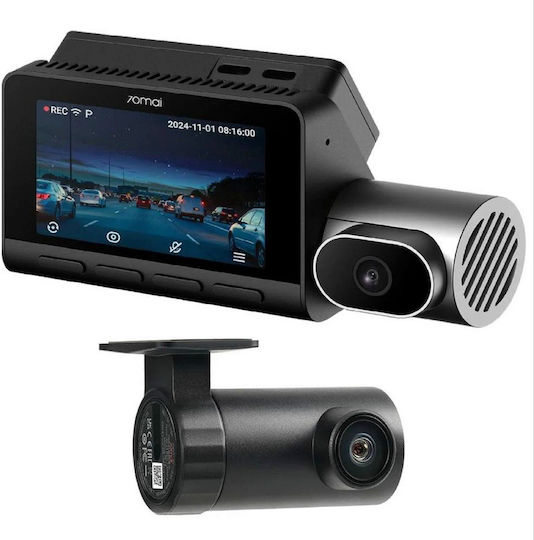 70Mai T800 Set Camera DVR Auto 4K cu Ecran 3" pentru Parbriz cu Autocolant & Camera de Marsarier