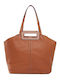 Leather Women's Tote Bag Tabac Brown