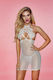 Sexy Baby Dolls Set Damen Minikleid Mit Spitze Transparent String Einheitsgröße Weiß