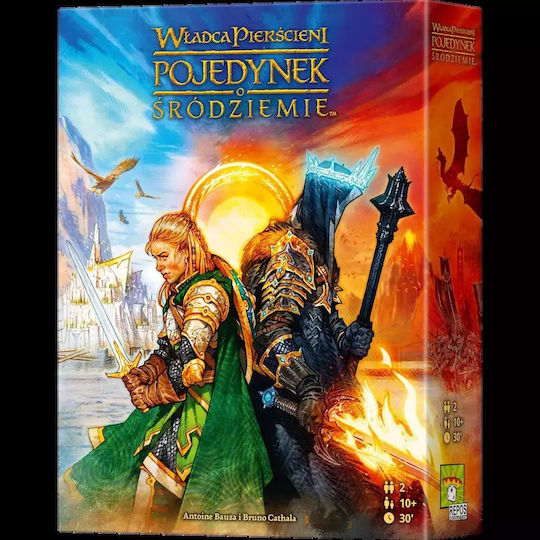 Board Game Lord of the Rings: The Duel for Middle-earth for 2 Players 10+ Years Old (PL) Rebel