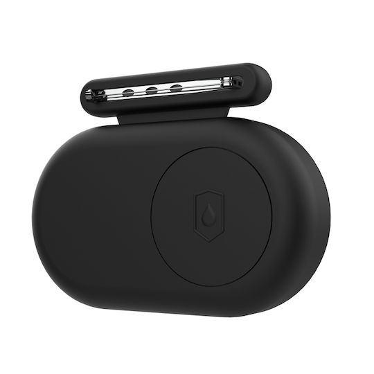 Waterproof with safety pin Case Silicone for SmartTag2 in Black color