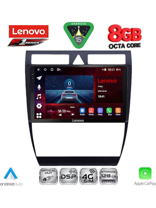 Lenovo Car Audio System for Audi A6 1998-2005 (Bluetooth/USB/WiFi/GPS/Apple-Carplay/Android-Auto) with Touch Screen 9"
