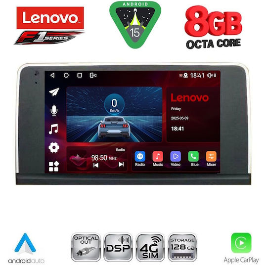 Lenovo Ηχοσύστημα Αυτοκινήτου για BMW X5 (E70) / X6 (E71) 2013-2016 (Bluetooth/USB/WiFi/GPS/Apple-Carplay/Android-Auto) με Οθόνη Αφής 9"