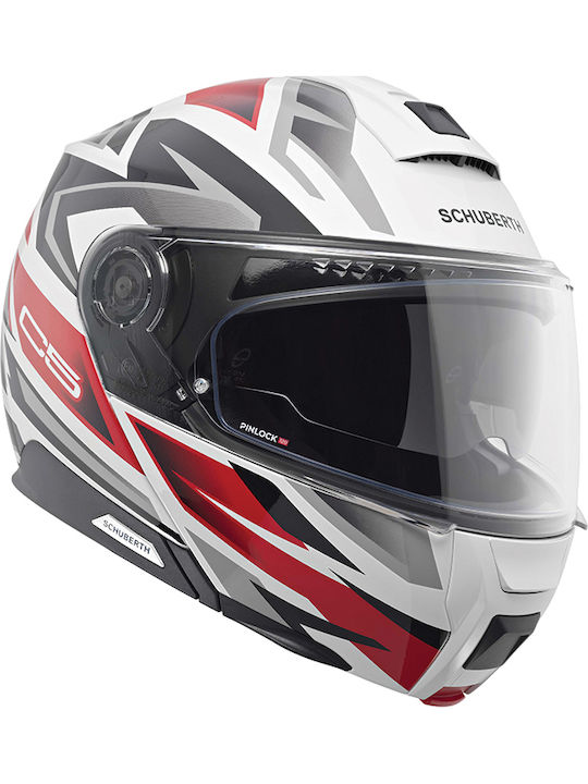 Schuberth C5 Zenith Red Κράνος Μηχανής Flip-Up ...