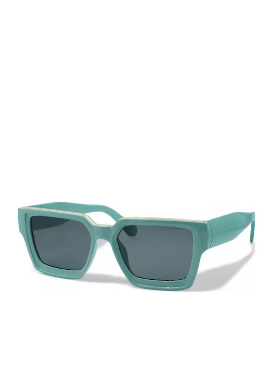 Optosquad Damen Sonnenbrille mit Türkis Kunststoff Gestell und Türkis Linse 952-2