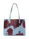 Icon Damen Shopper Tasche Blau