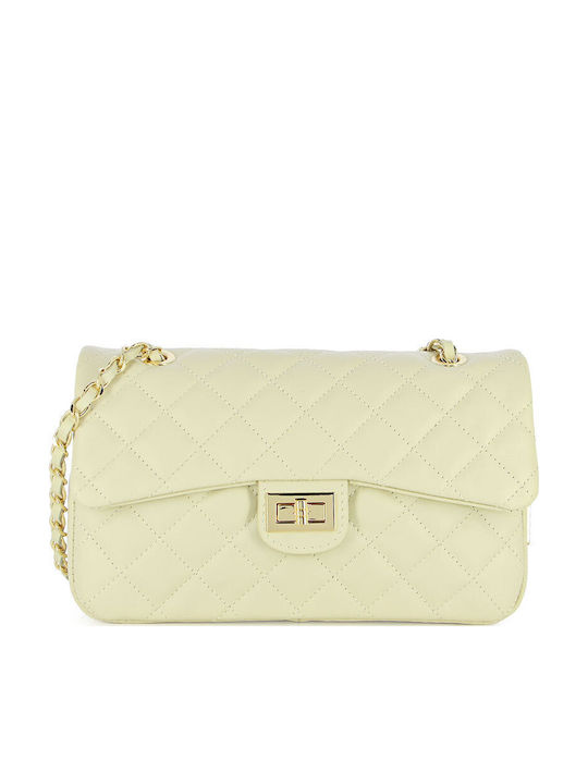Guy Laroche Leder Damentasche Schultertasche Beige
