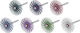 Set Radial Schleifscheiben Mini Schleifer Extol 52 Stück 8803762 25mm P80-p2500