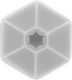 Melii Hexagon Plastik Kinder Lebensmittelbehälter 0.133Es Gray