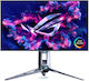 Asus ROG Swift PG27AQWP-W OLED HDR Spiele-Monitor 26.5" QHD 2560x1440 540Hz mit Reaktionszeit (GTG) 0.2ms Silber