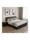 Bedroom Furniture Set Athos Wenge with Mattress 160x200cm 3pcs