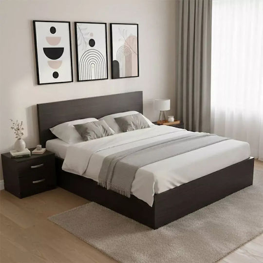 Σετ Κρεβατοκάμαρας Athos Wenge με Τάβλες 160x200εκ. 3τμχ