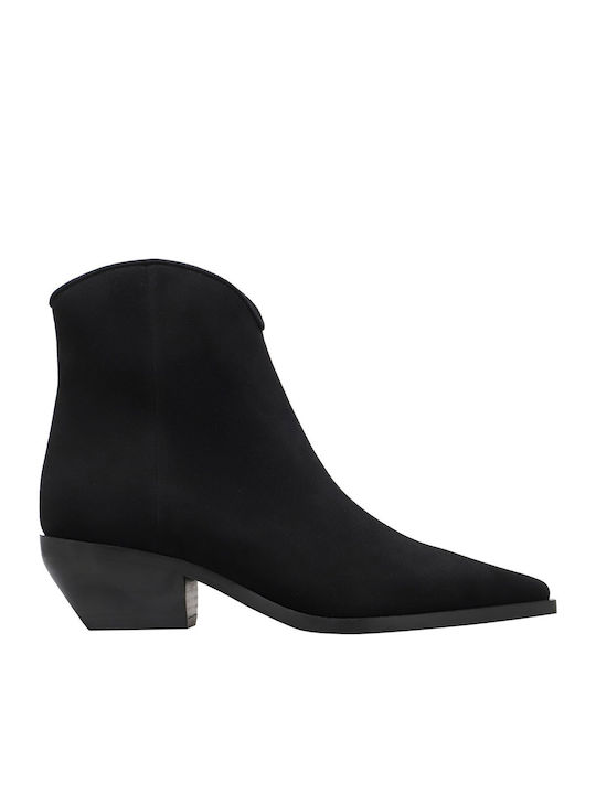 Kalogirou Suede Women's Ankle Boots Black