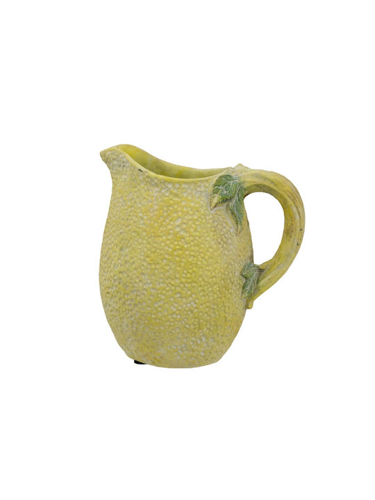 Artekko Διακοσμητικό Βάζο Beton Lemon Gelb 19.5x14.5x20cm 1Stück