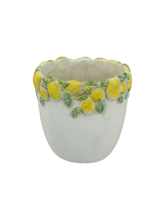 Artekko Vază Decorativă din Beton Lemon Galben 19.5x19x19.5cm 1buc