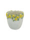 Artekko Vază Decorativă din Beton Lemon Galben 19.5x19x19.5cm 1buc