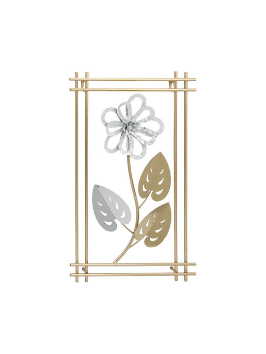 Keskor Gold Wall Decor Made of Metal 50x4x30cm