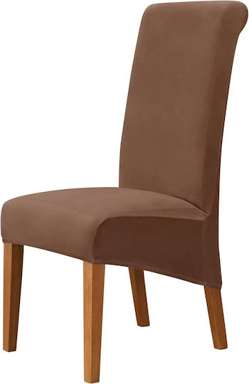 Mc Decor Soft Elastische Abdeckung für Stuhl Brown 2Stück MCL.EL.SOFT.KP-KAFE
